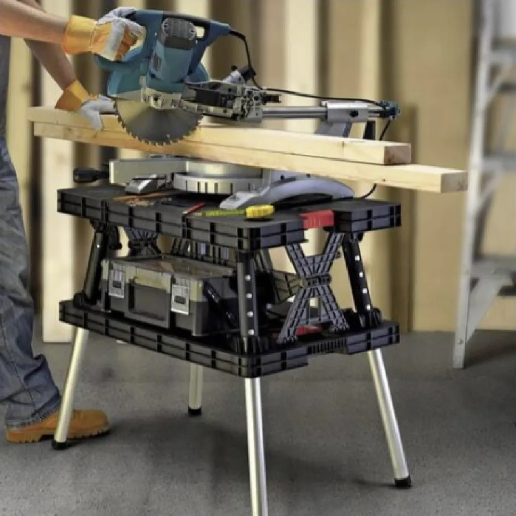 Établi pliant transportable KETER avec plateau de serrage polyvalent - 10