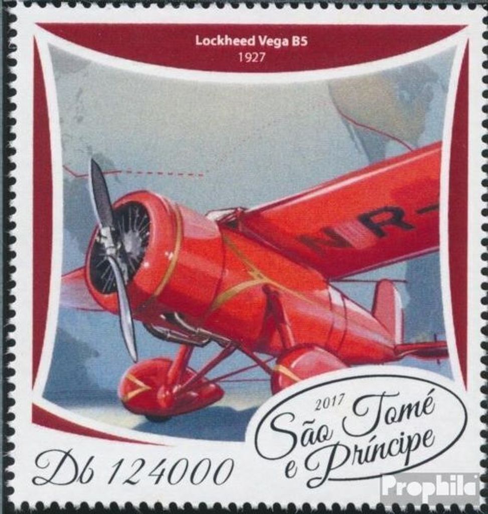 Briefmarken Sao Tome e Principe 2017 Mi 7477 (kompl. Ausgabe) postfrisch Amelia Earhart