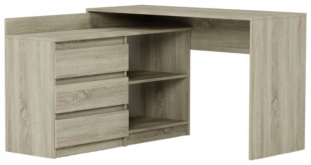 Psací stůl rohový komoda sada 120 cm FRAMIRE N-15 sonoma Obrázek produktu 