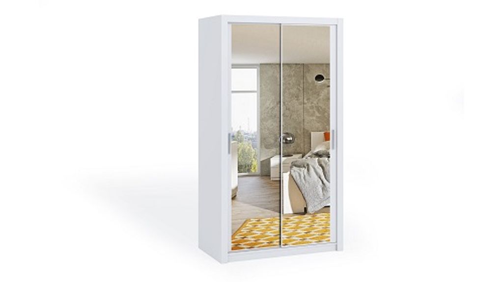 FurMeb24 Schiebetrenschrank BONO 120 cm Kleiderschrank MIT Produktbild 