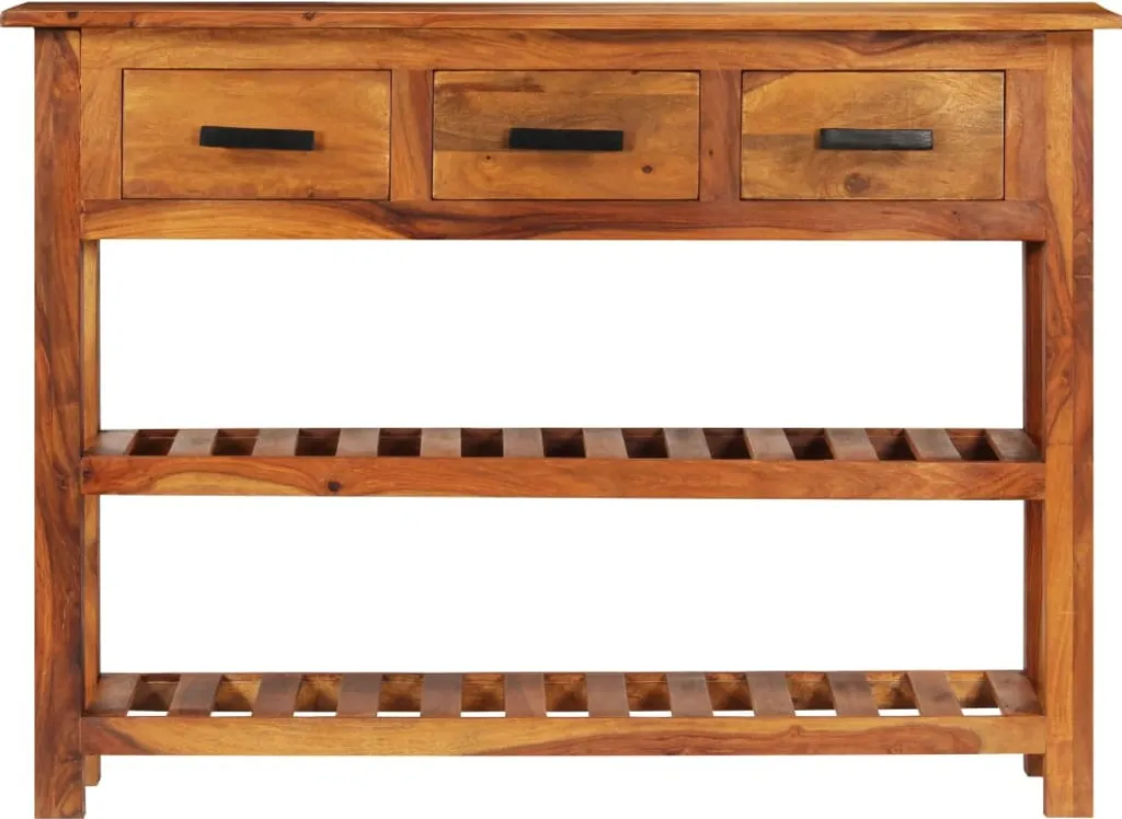 Buffet bois massif 110x30x80 cm vidaXL : optimisez vos petits espaces