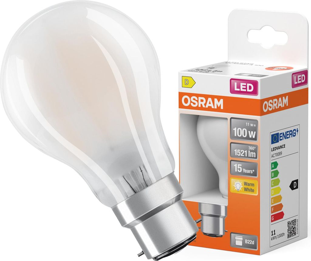 OSRAM HOMELIGHTING 4058075124684 LED (monochrome) EEC D (A Immagine del prodotto 