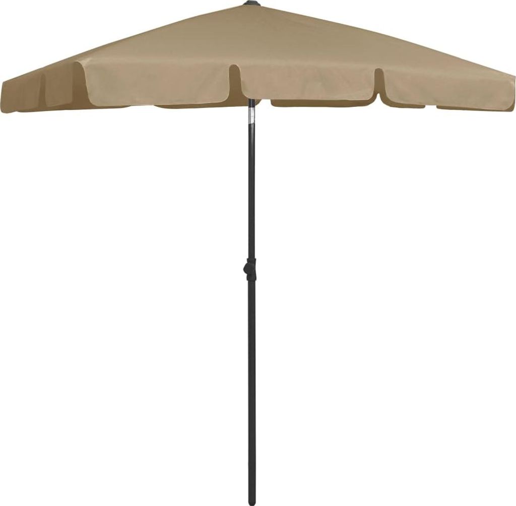 vidaXL Strandschirm Taupe 180x120 cm