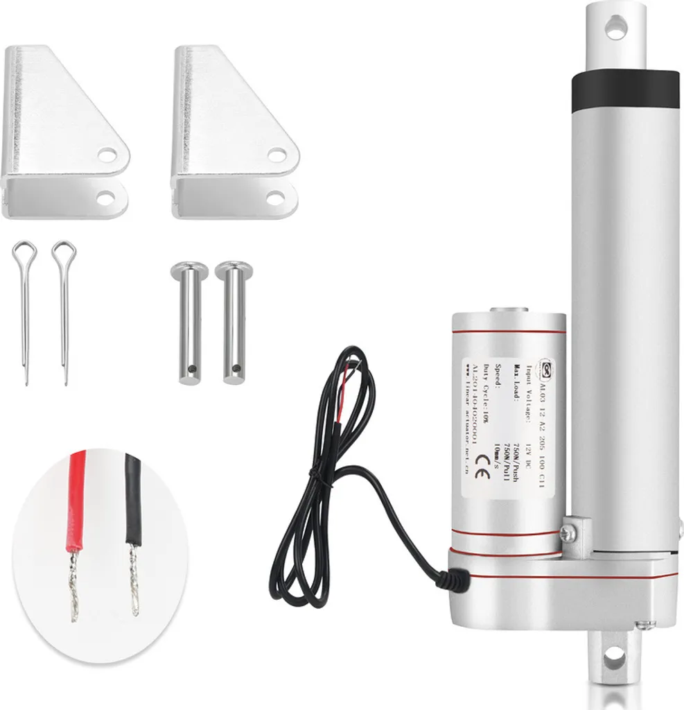 Yakimz 1500N Motore Attuatore Lineare 300mm IP54: Affidabilità 12V