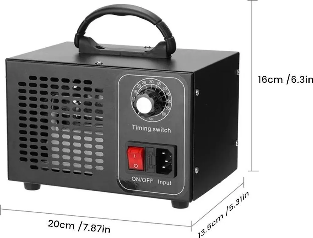 Générateur d'ozone anti-odeurs tabac et moisi - Purificateur air 60g/h