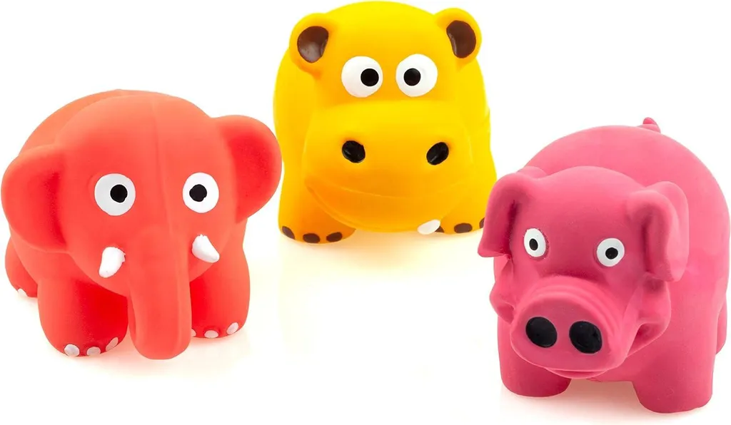 Jouet en latex souple pour chiot 31 pouces lot de 3 jouets multicolores