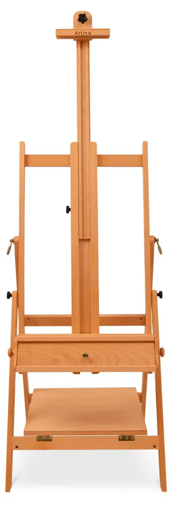 Chevalet Napoli Artina stable pour peindre de grandes toiles sans vibrations