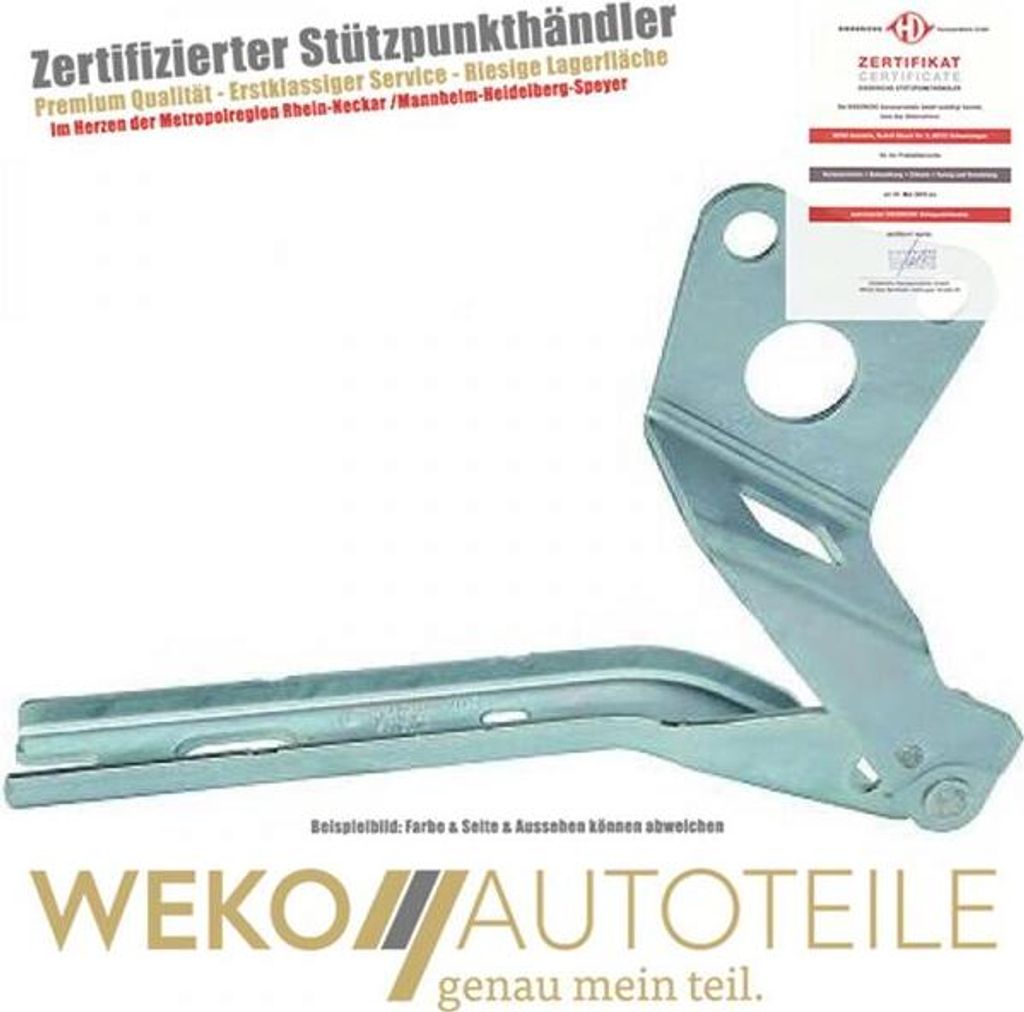 Scharnier Motorhaube rechts DIEDERICHS 7860018 für SKODA