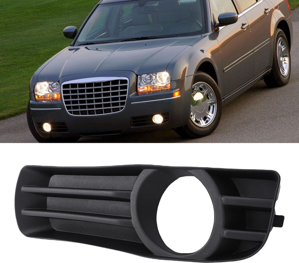 Nebelscheinwerfer-Einfassungsabdeckung, Kunststoff, schlagfest, sportlicher Look, schützender Lichtverkleidungsgrill, Ersatz für 300 2005–2010....