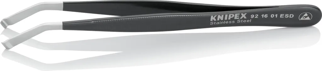 Pincette de positionnement ESD KNIPEX 92 16 01 Lisse 120 mm Premium