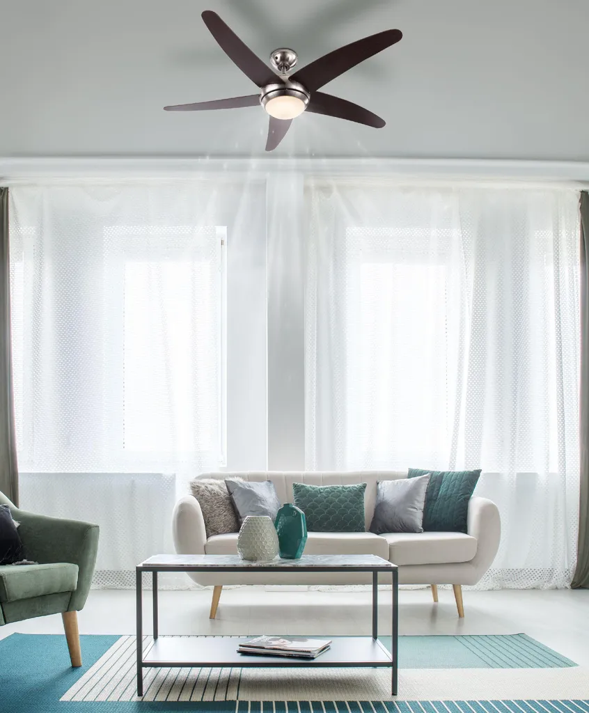 Ventilateur de plafond Fabiola 132 cm avec éclairage et télécommande - 10