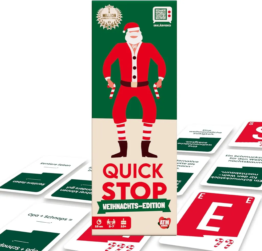 ATM Gaming Quickstop Duel de Lettres Noël - Jeu de Société Ambiance