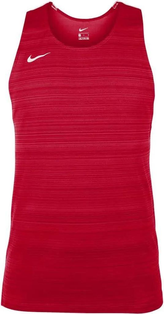 Nike Stock Dry Miler ärmelloses T-shirt Rot M Herren Rot M