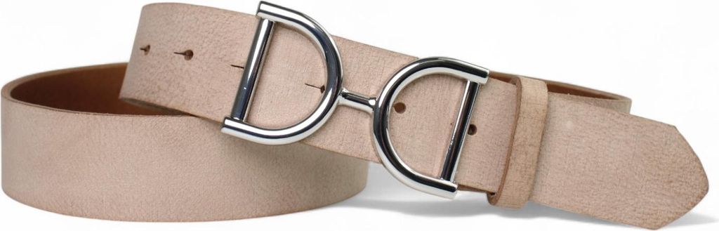 FRONHOFER Damengürtel 4 cm, Gürtelschnalle glänzend, echt Leder, Steigbügel