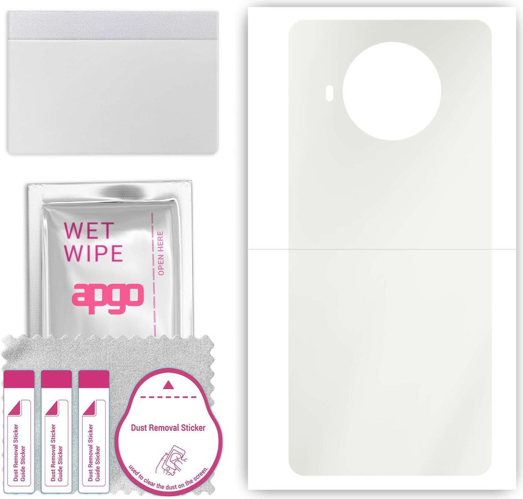 apgo Rückseite Schutzfolie, Matt, kompatibel mit Xiaomi Mi 10i 5G, Hinten Hydrogel-Displayschutzfolie mit Positionierhilfe, kratzfest, einfache Mo...