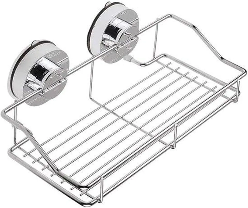 Rangement douche mural sans perçage pour salle de bain et cuisine inox
