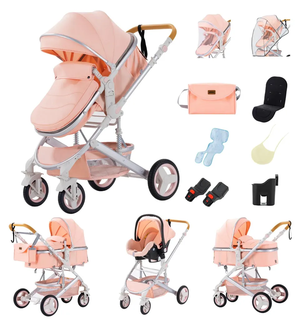 Poussette canne ultra-légère 530 rose pour enfant, idéale pour la ville