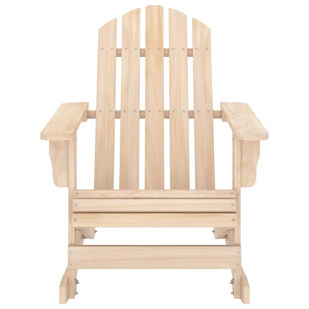 Sedia Adirondack a Dondolo SYFAX in Legno Massello di Abete Resistente