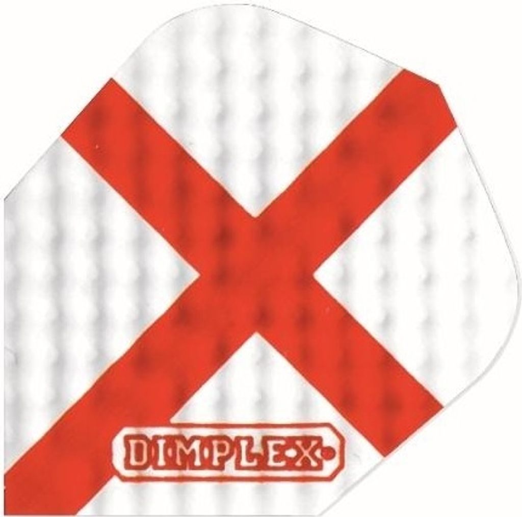 Harrows - Dart Flights "St George" CS2072 (Einheitsgröße) (Weiß/Rot)