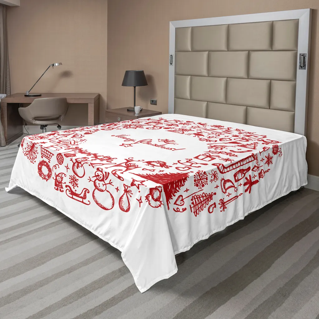 Linge de lit de Noël doux 275x260 cm : fini la literie triste en hiver