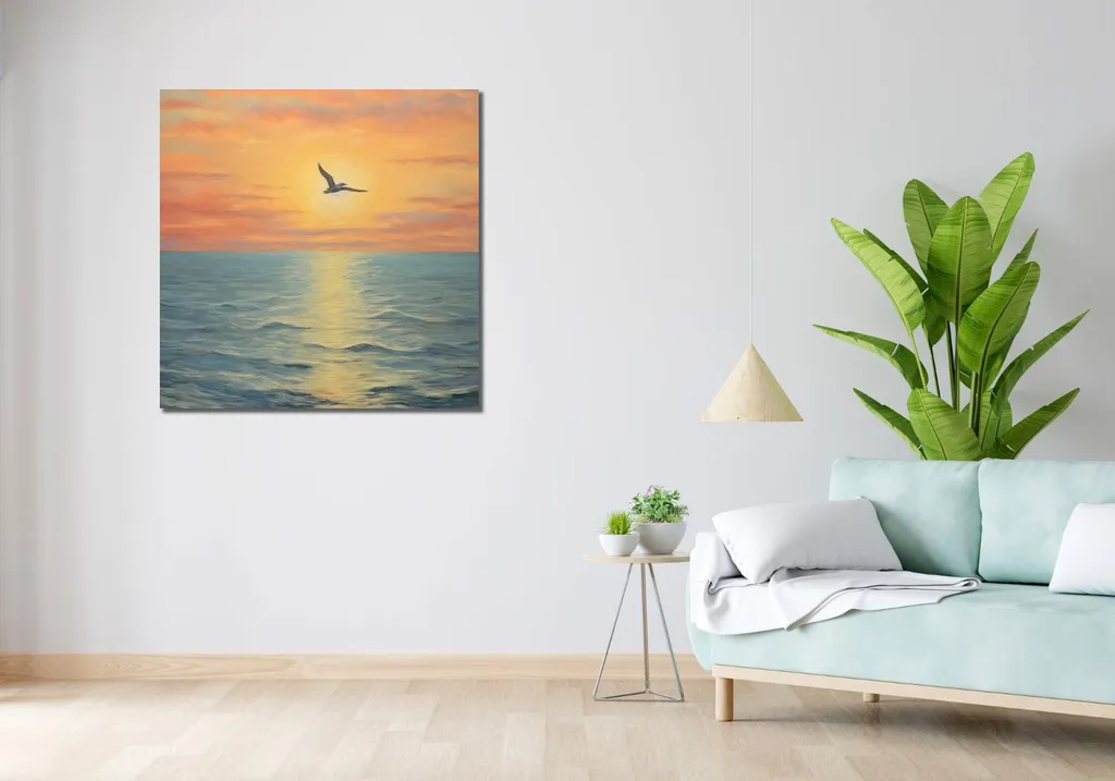 Image Sérénade du Ciel 90x90 cm : Impression Haute Qualité et Design - 2