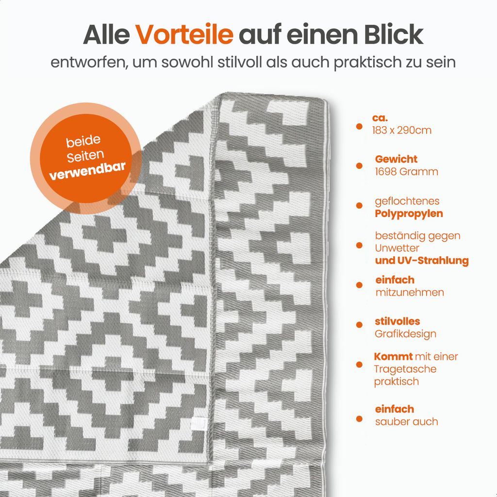 Goliving Outdoor Teppich Summer Diamond - 183x290CM - Produktbild 5