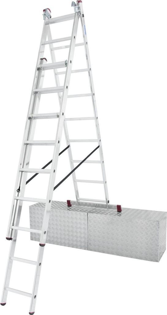 KRAUSE 033390 Alu-V.Leiter Treppe 3x9 Sp. Immagine del prodotto 