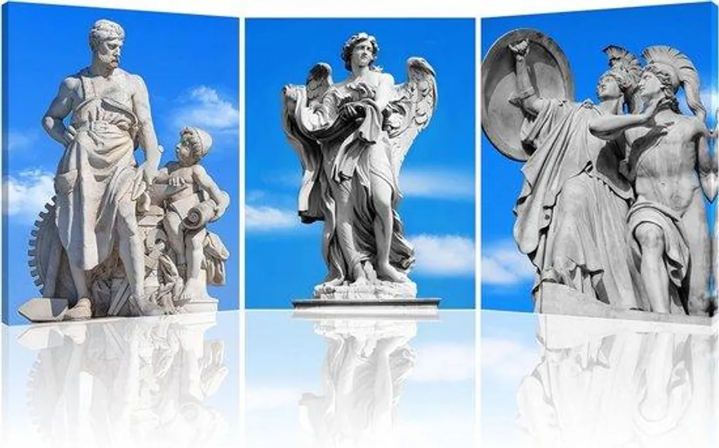 Triptyque mural paysages d'Europe, Lot de 3 posters de qualité 30x40 cm