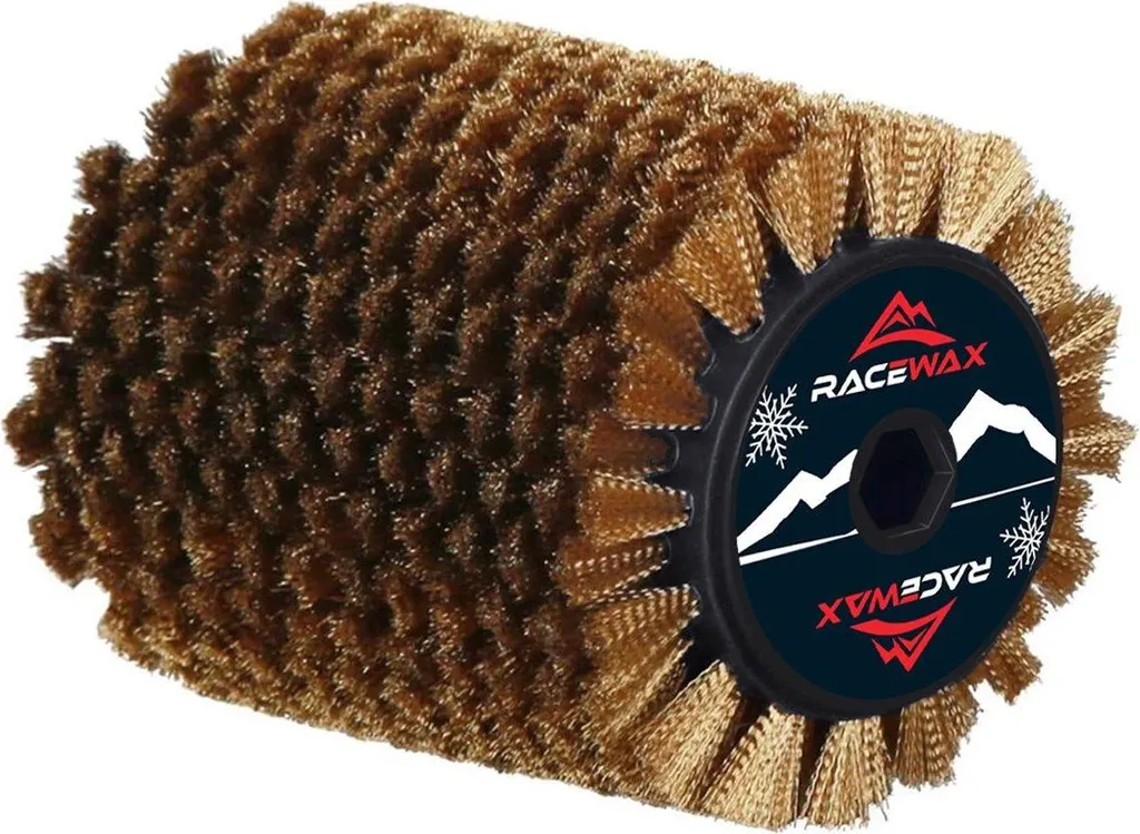 RaceWax Brosse Rotative Cuivre Bronze SpeedBrush 100mm pour Ski et Snow
