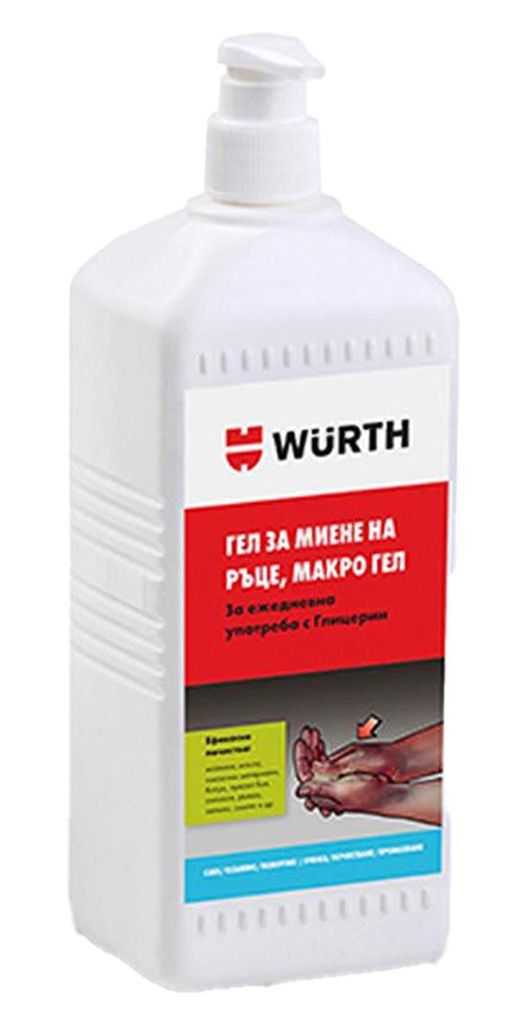 WÜRTH Makro Gel na umývanie rúk 1000 ml s dávkovacím Obrázok produktu 