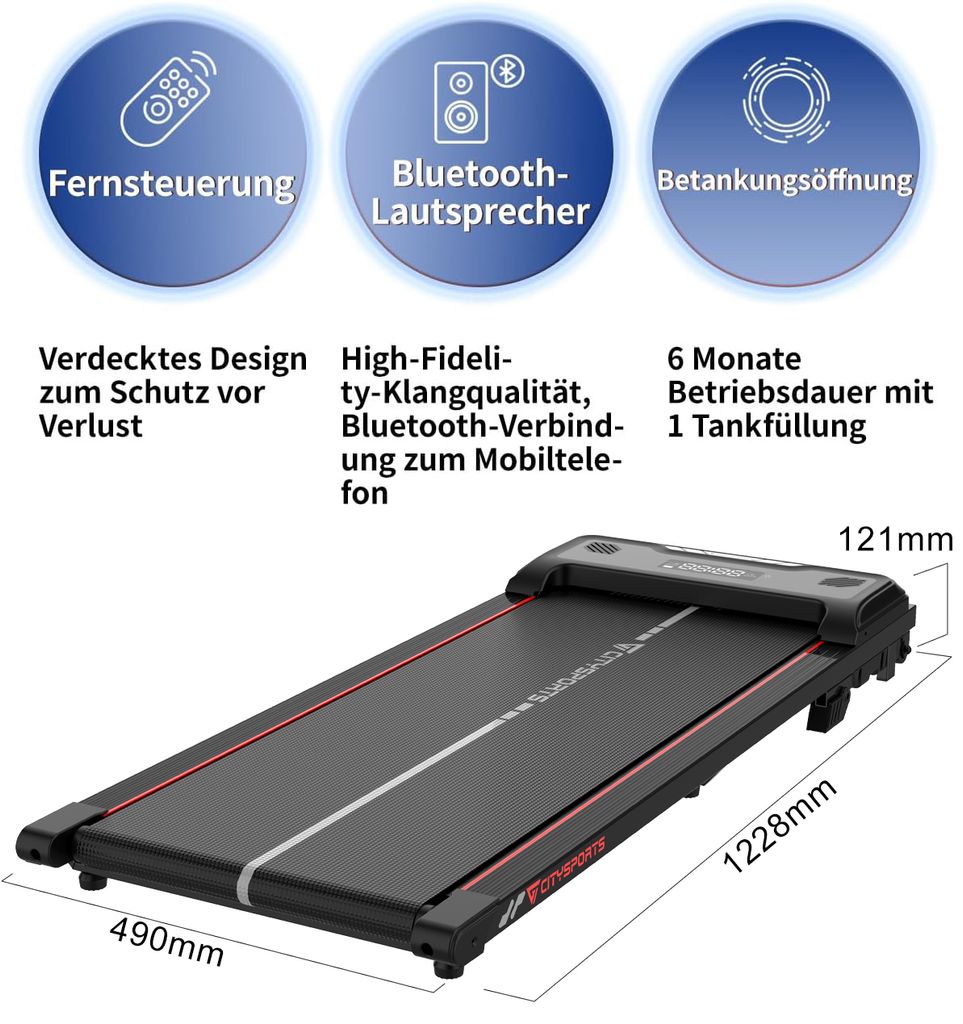 GEARSTONE Bežecký pás Elektrický bežecký pás pre domácnosť Obrázok produktu 5
