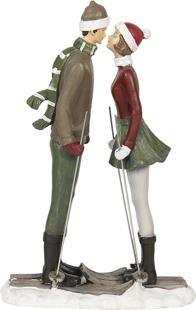 Clayre & Eef Figur Paar 18x7x27 cm Grün Rot Polyresin