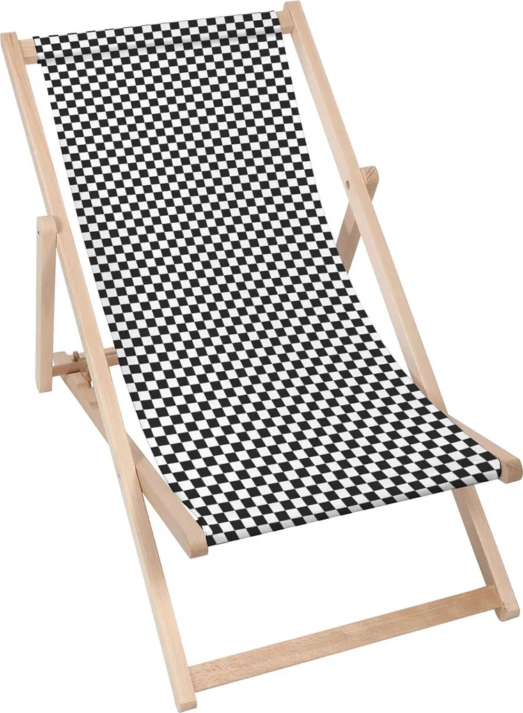 Sdraio Dreamroots Legno Faggio 130kg | Sedia Pieghevole 3 Livelli Scacchiera
