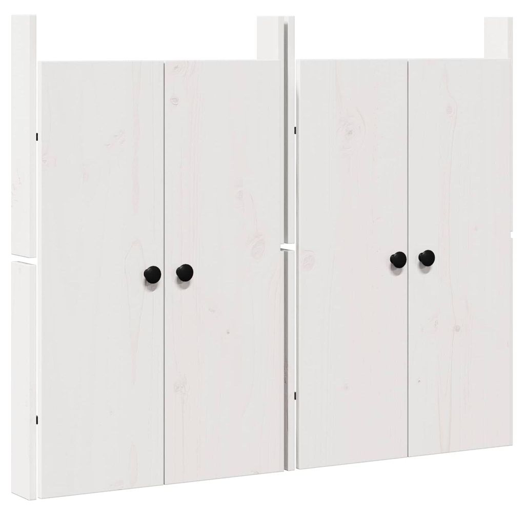 vidaXL Küchentür MEPPEL 2 pcs Weiß 50 x 9 x 82 cm Massivholz Kiefer