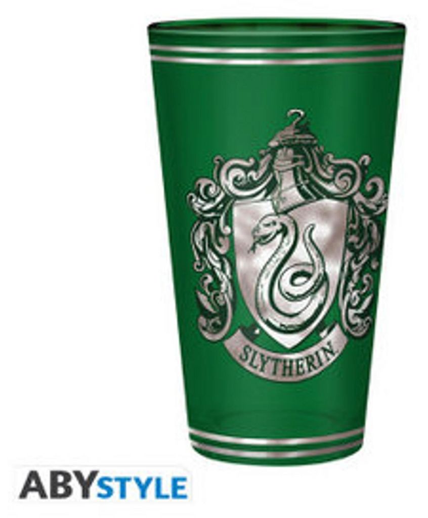 HARRY POTTER - Premium Large Glass - 400ml - Slytherin Produktbild 