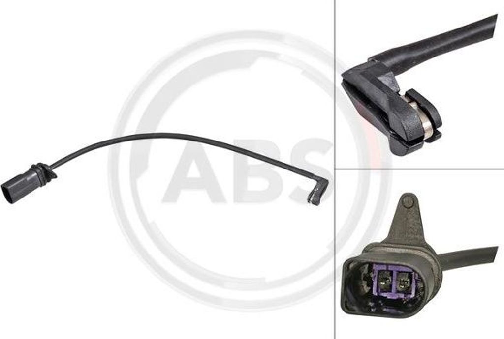 A.B.S. 39954 Warnkontakt, Bremsbelagverschleiß OE 4G0615121B kompatibel mit A4 8K, A5 8T, A5 8F, A6 4G, A7 4G, Q5