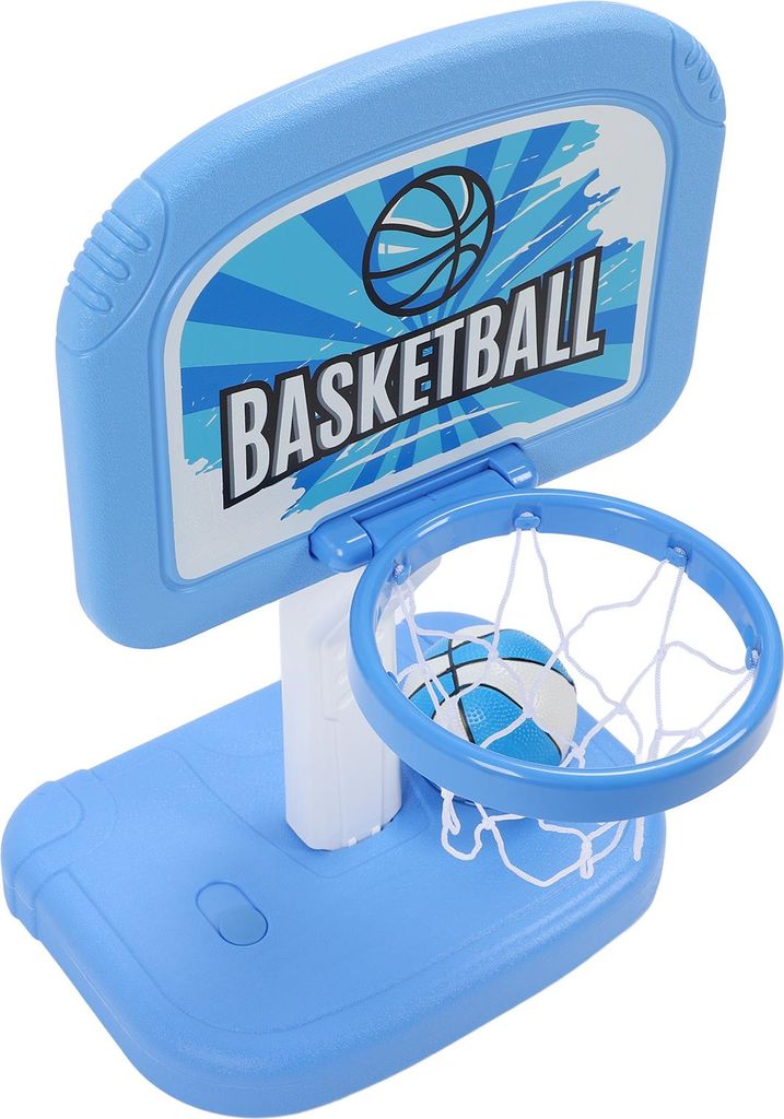 Pool Basketballkorb Verstellbare Höhe Interaktive Poolside Basketball Spiel Set mit 2 Bälle Pumpe für Kinder Indoor Outdoor