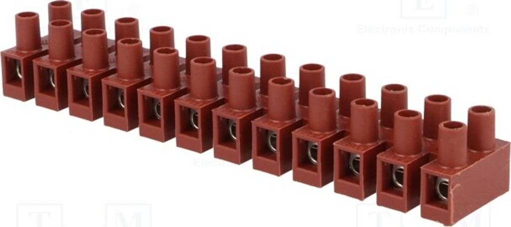 1x Klemmleiste Wege: 12 Schraubklemme 400V 4mm2 Klemmen: 24 BM 93GFCS Klemmleisten
