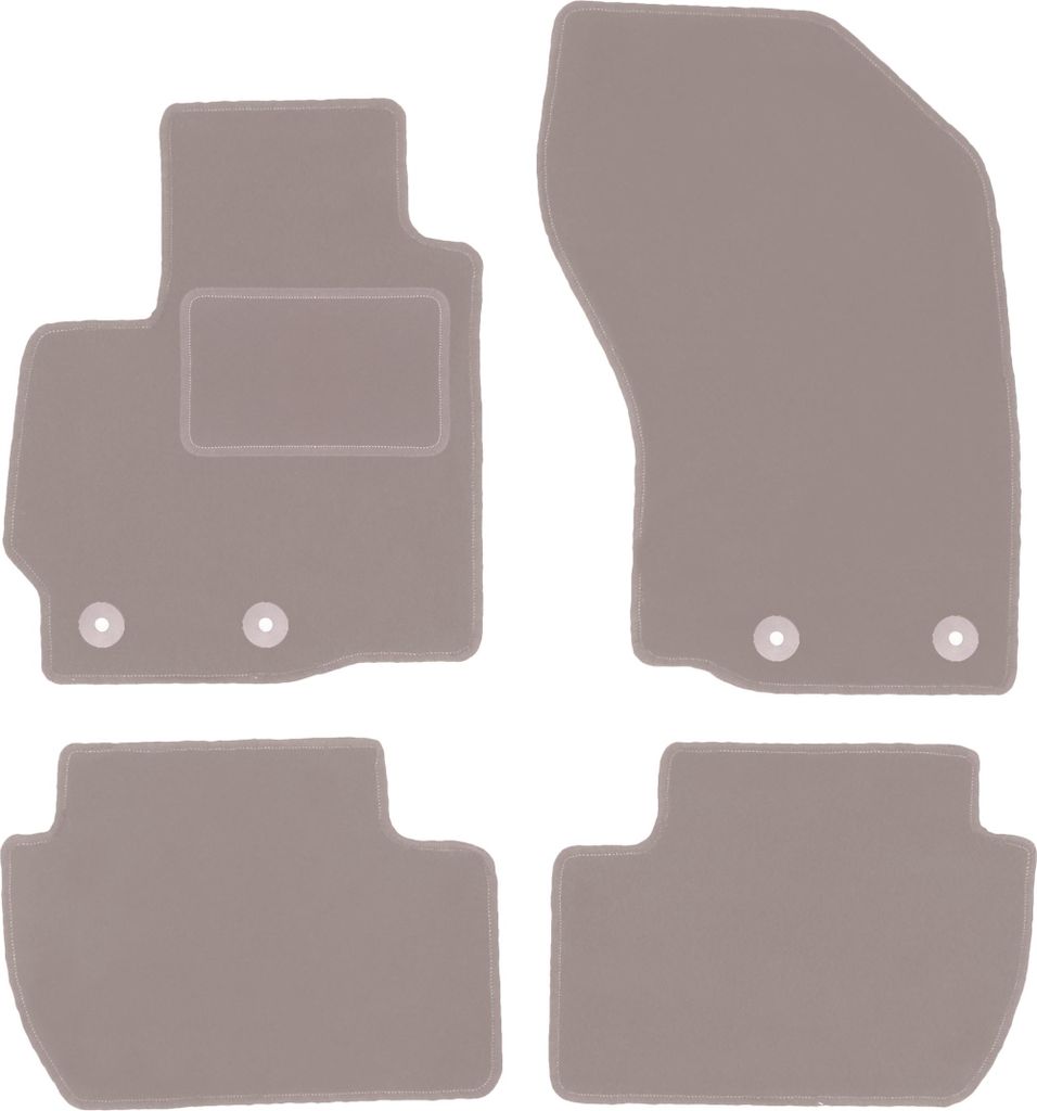 Velours-Autoteppiche für: Peugeot 4008 Crossover (2012-2017) Beige