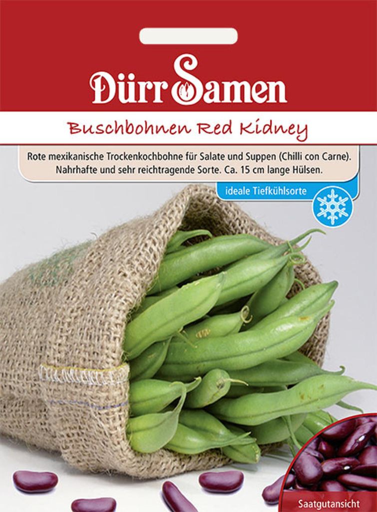 Dürr-Samen - Buschbohnen Red Kidney - Saatgut - 0334
