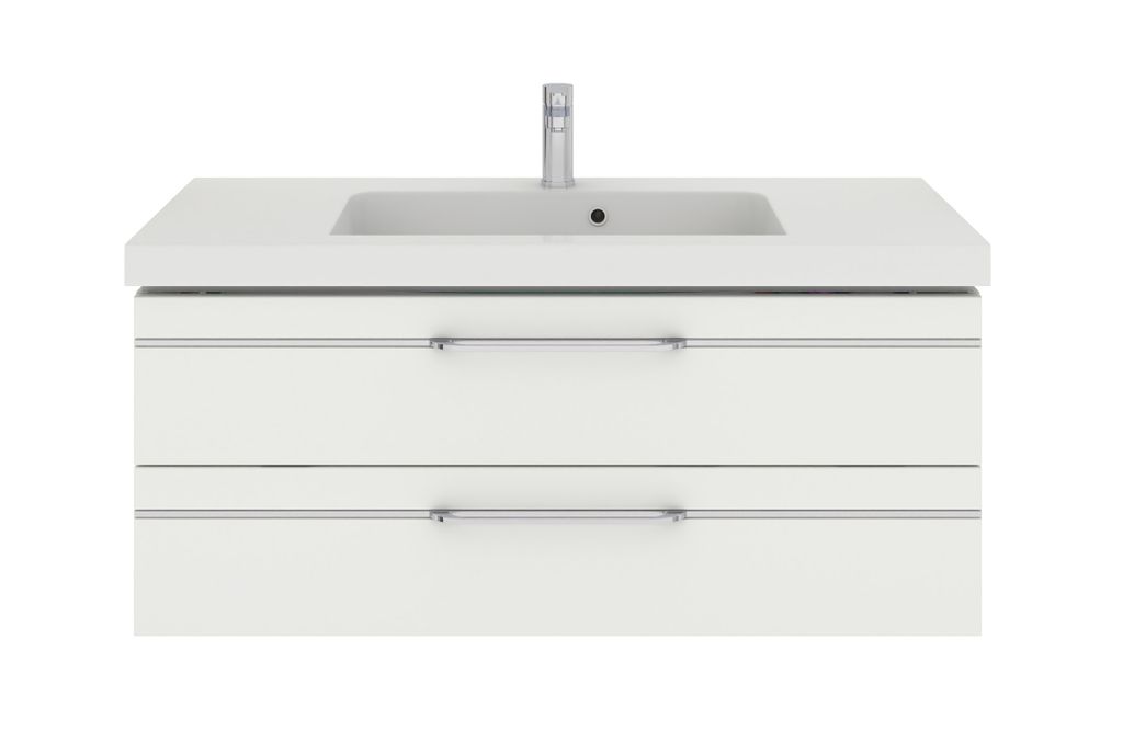 PELIPAL Balto Sprint Bad Möbel Weiß Hochglanz Waschtisch + Unterschrank