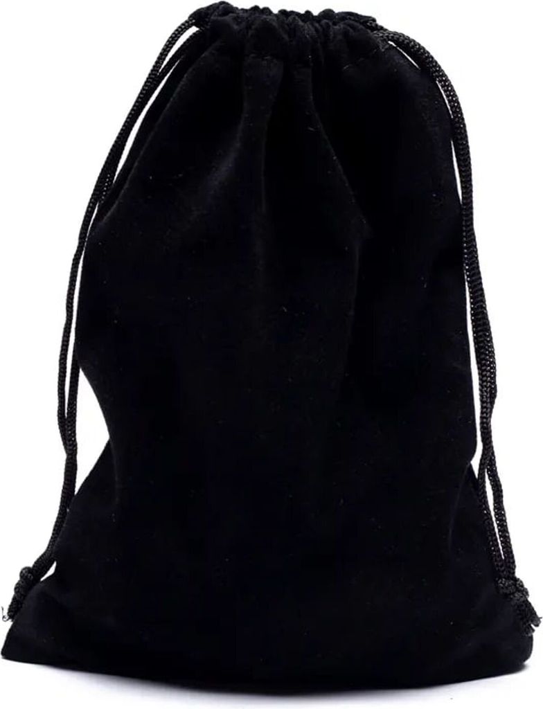 Samt-Geschenktüte Schwarz M – Packung mit 10 Stück – 13 x 18 cm