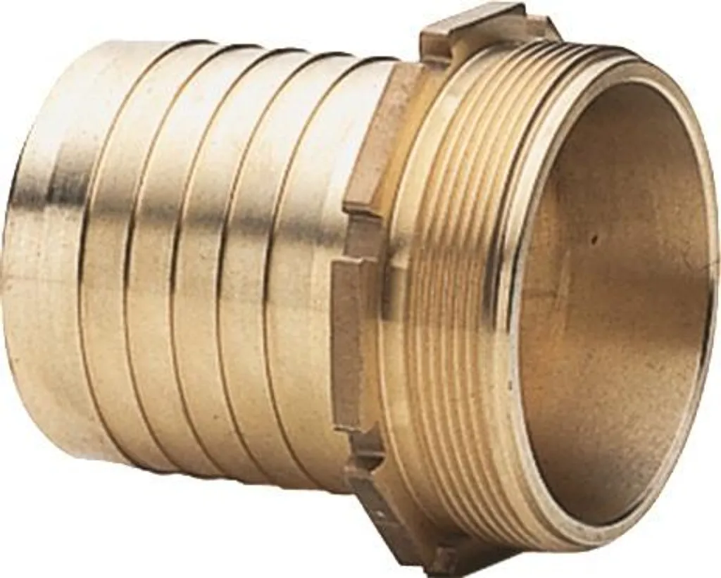 Raccord rainuré 38mm en laiton MS AG 1.1/2 pour citerne modèle TEGUMA