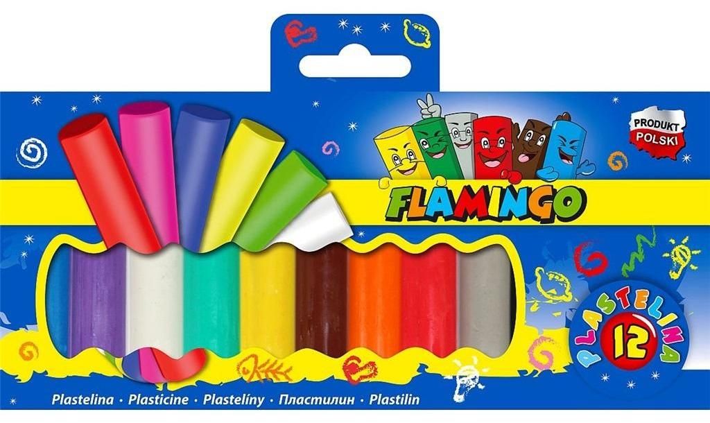 Plastilina 12 colori Fenicottero Immagine del prodotto 