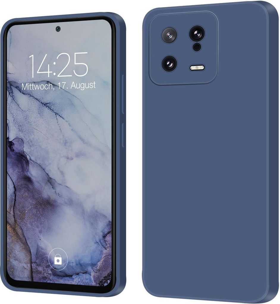 Hülle für Xiaomi 13 5G Case Cover Bumper Silikon Softgrip Schutzhülle Farbe: Lavendelblau