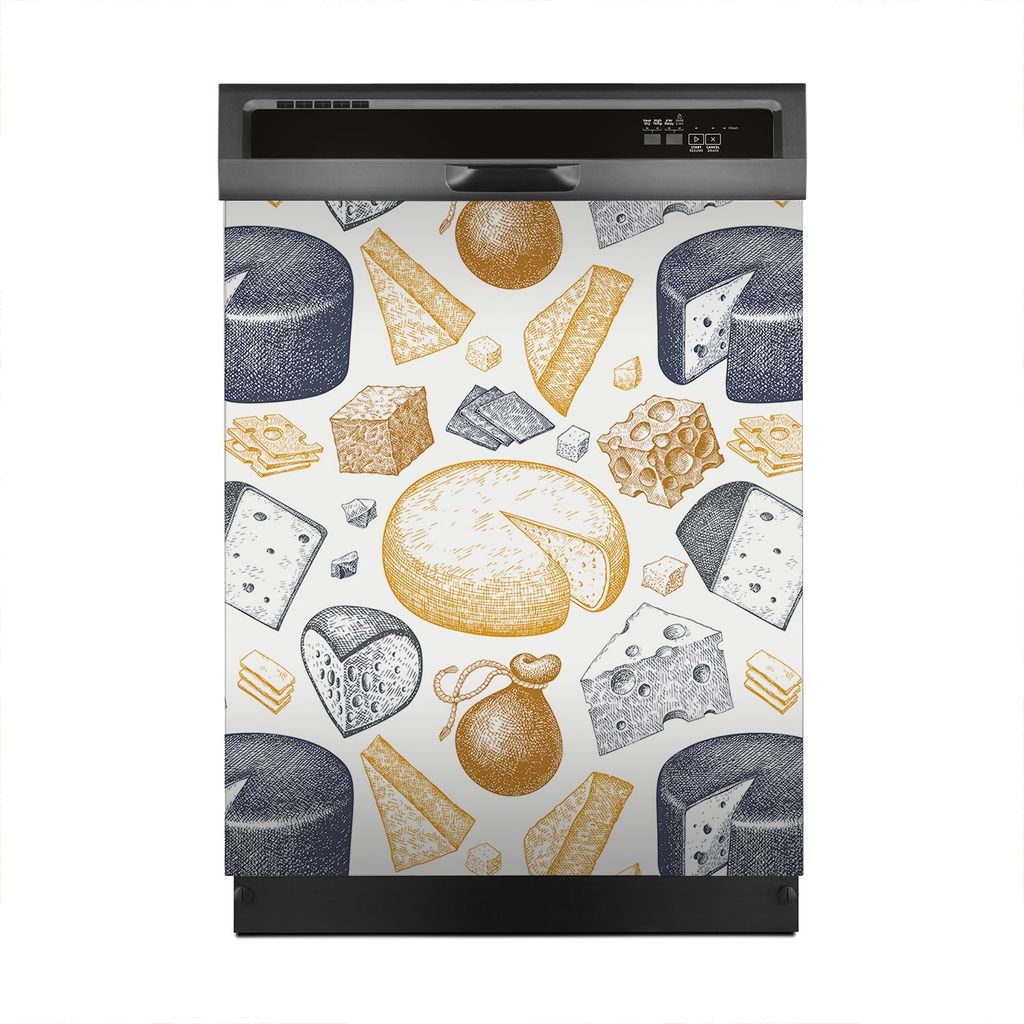 Aufkleber sticker 60x70 cm Dekorative folie Spülmaschine - Käse Molkerei
