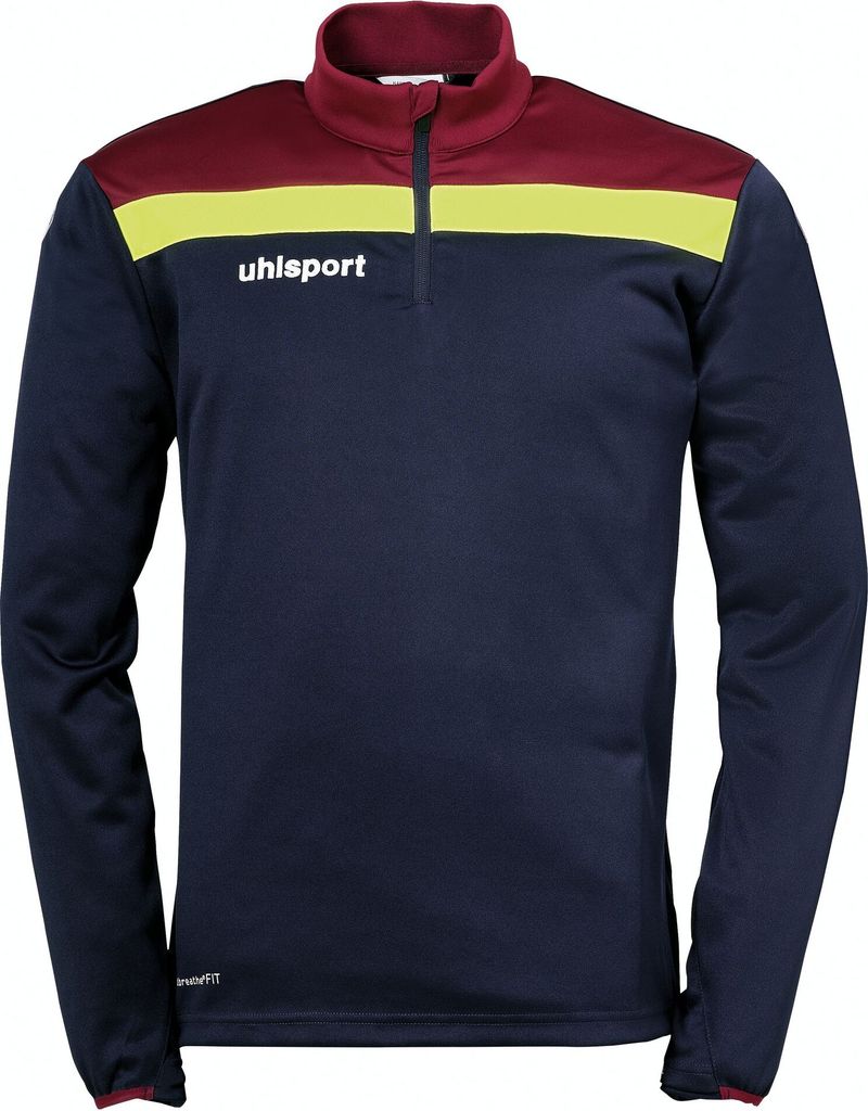 Uhlsport Offense 23 Ziptop Kinder - Marine / Bordeaux / Neongelb