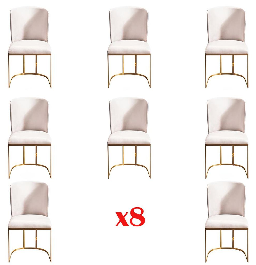 Design 8x Stühle Set Gruppe Polster Gastro Neu Esszimmer Stuhl Garnitur Sessel