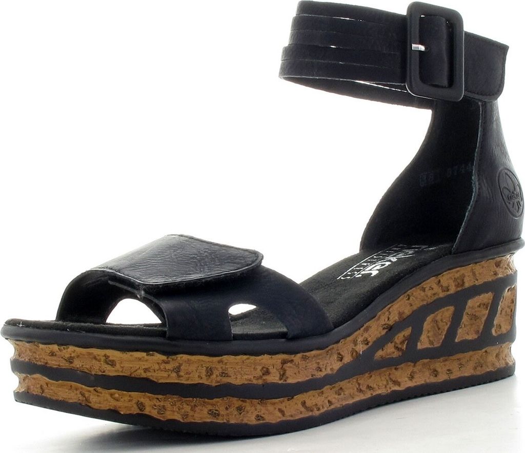 Rieker Damen Keilsandalette schwarz Produktbild 61