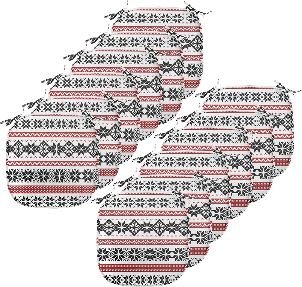 Coussin pour chaises de salle à manger lot de 12 pièces bicolores